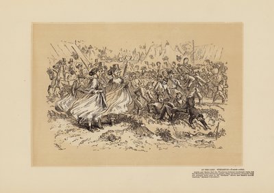 Das Wimbledon-Treffen, Nr. 1, Das Kriegspferd (Gravur) von Hablot Knight (1815 92) Browne