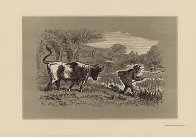 Angelskizzen, Nr. 1, Schau hinter dich von Hablot Knight (1815 92) Browne
