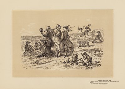 Skizzen am Meer, Nr. 5, Sehr zuvorkommend von Hablot Knight (1815 92) Browne