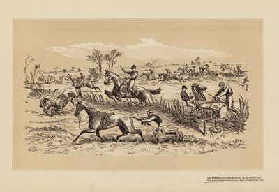 Das Tumbletown-Steeple-Chase, Nr. 10, Kopf oder Zahl von Hablot Knight (1815 92) Browne