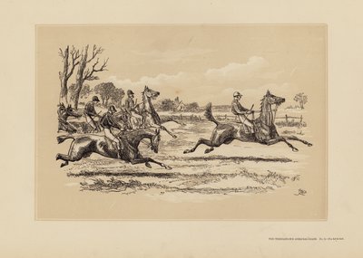 Das Tumbletown-Hindernisrennen, Nr. 3, Zu heiß, um zu bestehen (Gravur) von Hablot Knight (1815 92) Browne