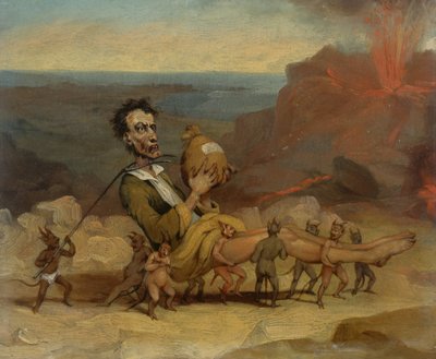 Karikatur von Edward Bulwer Lytton (1803-1873) von Hablot Knight Browne
