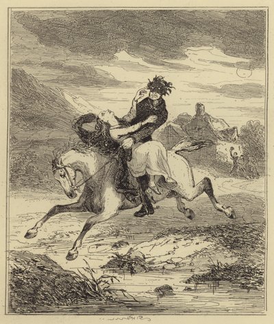 Entführung von Miss Gould von Hablot Knight Browne