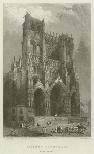 Kathedrale von Amiens, Westfassade von Hablot Knight Browne
