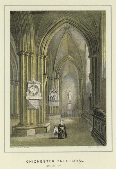 Kathedrale von Chichester, nördliches Seitenschiff von Hablot Knight Browne