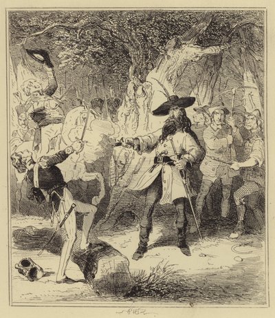 Courtenay erschießt Leutnant Bennett von Hablot Knight Browne