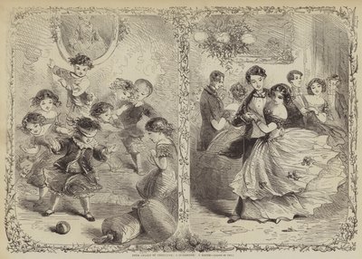 Vier Phasen von Weihnachten von Hablot Knight Browne