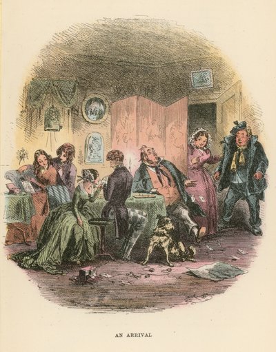 Illustration für Dombey und Sohn von Hablot Knight Browne