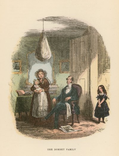 Illustration für Dombey und Sohn von Hablot Knight Browne