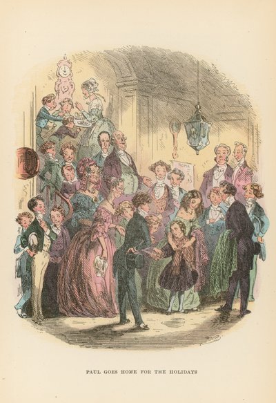 Illustration für Dombey und Sohn von Hablot Knight Browne