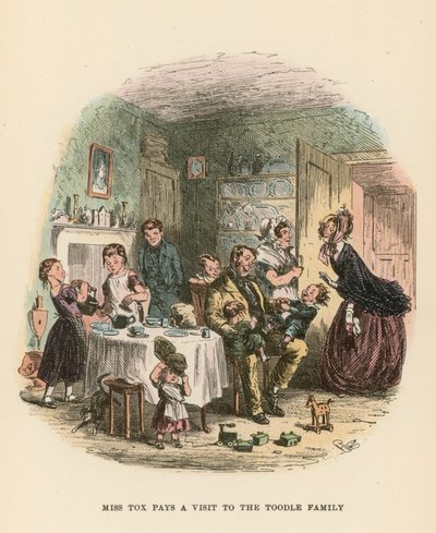 Illustration für Dombey und Sohn von Hablot Knight Browne