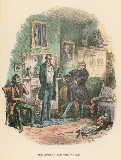 Illustration für Dombey und Sohn von Hablot Knight Browne