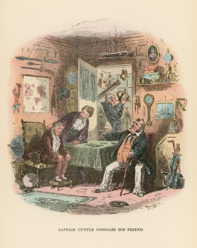 Illustration für Dombey und Sohn von Hablot Knight Browne