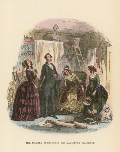 Illustration für Dombey und Sohn von Hablot Knight Browne