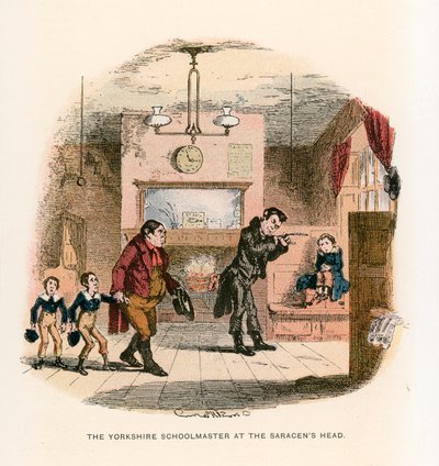 Illustration für Nicholas Nickleby von Hablot Knight Browne