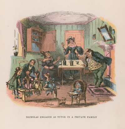Illustration für Nicholas Nickleby von Hablot Knight Browne
