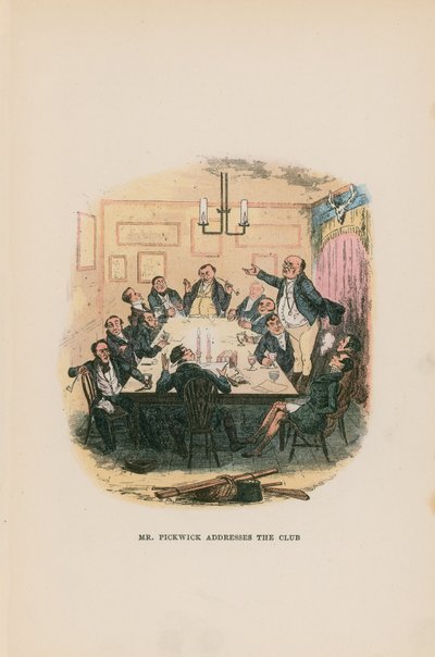 Illustration für Pickwick-Papiere von Hablot Knight Browne