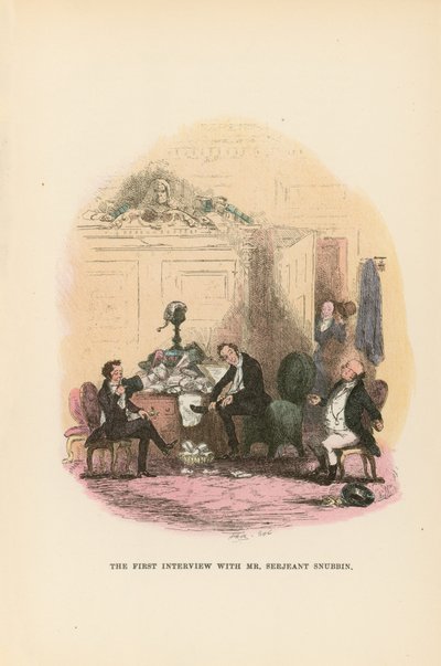 Illustration für Pickwick-Papiere von Hablot Knight Browne