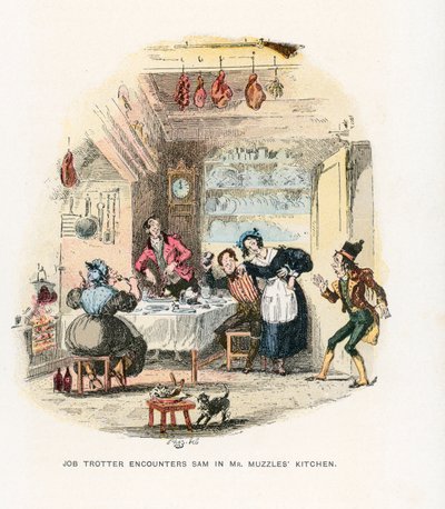 Illustration für die Pickwick-Papiere von Hablot Knight Browne