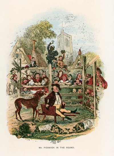 Illustration für die Pickwick-Papiere von Hablot Knight Browne