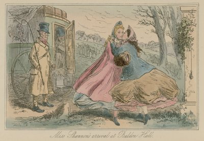Miss Shannons Ankunft in Baldon Hall von Hablot Knight Browne