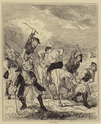 Mord an Gally und Chester durch Schmuggler von Hablot Knight Browne