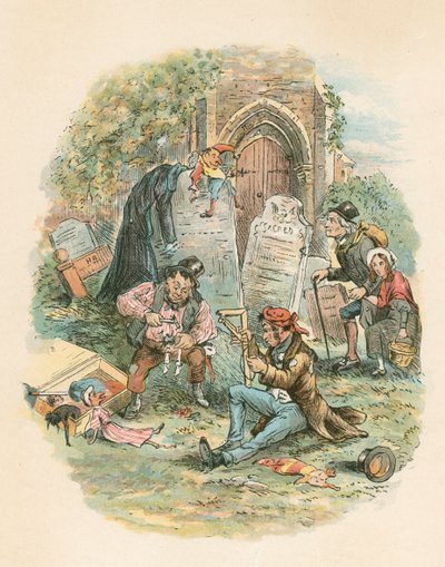 Szene aus Der Raritätenladen von Charles Dickens von Hablot Knight Browne