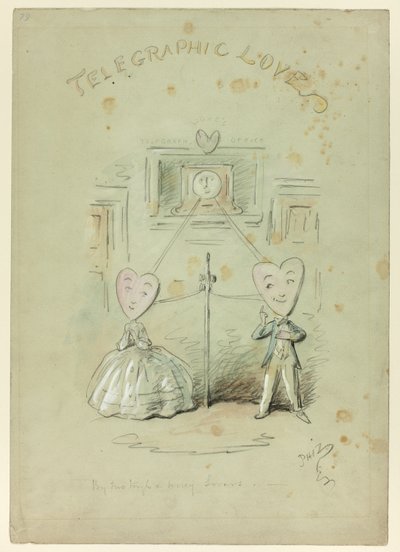 Telegraphische Liebe von Hablot Knight Browne