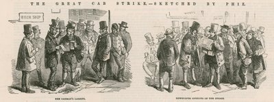 Der große Kutschstreik - Skizzen von Phiz von Hablot Knight Browne