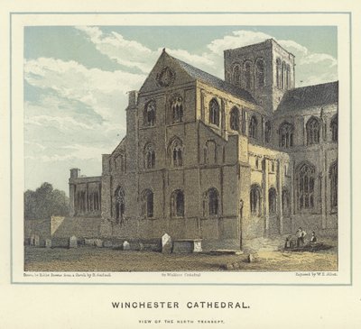 Kathedrale von Winchester, Blick auf das nördliche Querschiff von Hablot Knight Browne