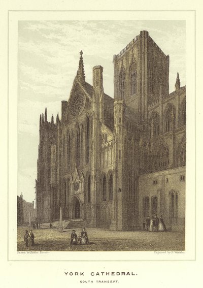 York Cathedral, Südquerhaus von Hablot Knight Browne