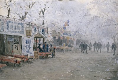 Kirschblütenfest, ca. 1903 von Hachir Nakagawa