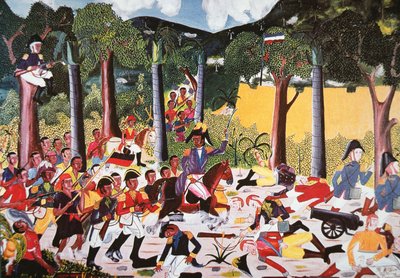 Haitianer unter Jean Jacques Dessalines besiegen Napoleons Truppen von Haitian School