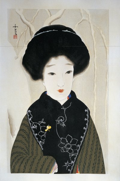 Nahaufnahme einer Frau von Hamada Josen