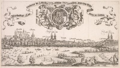 Panoramablick auf Nürnberg: Mittlerer Teil von Hanns Lautensack