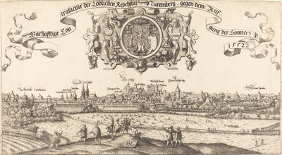 Ansicht von Nürnberg von Osten [Mittelteil] von Hanns Lautensack