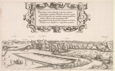 Panoramablick auf Nürnberg: Linker Teil, 1552 von Hanns Sebald Lautensack