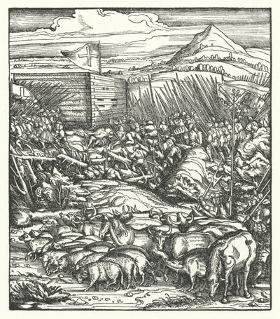 Rückeroberung von Vieh, das flämische Bauern gestohlen haben, die gegen die Herrschaft von Erzherzog Maximilian von Österreich rebellieren von Hans (after) Burgkmair