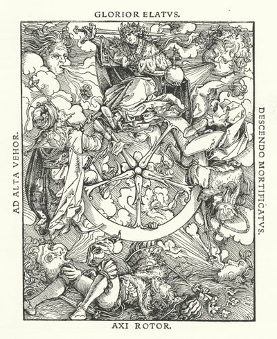 Holzschnitt aus De Remediis Utriusque Fortunae (Heilmittel für Glück und Unglück) von Petrarca von Hans (after) Burgkmair