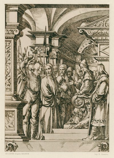 Jesus Christus vor Kaiphas von Hans (after) Holbein the Younger