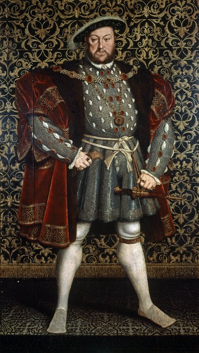 Porträt von König Heinrich VIII., nach 1557 von Hans (after) Holbein the Younger
