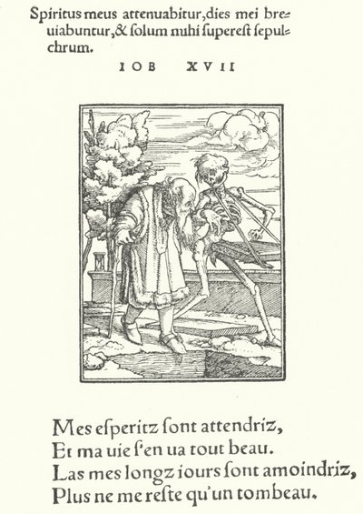 Der alte Mann (Gravur) von Hans (after) Holbein the Younger