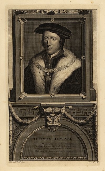 Thomas Howard, 3. Herzog von Norfolk (1473-1554) von Hans (after) Holbein the Younger