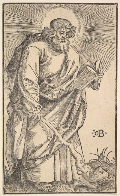 St. Judas Thaddäus aus Christus und die Apostel von Hans Baldung