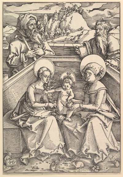 Die Heilige Familie mit St. Anna und St. Joachim von Hans Baldung