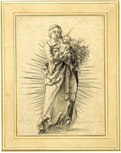 Jungfrau und Kind auf einer Mondsichel von Hans Baldung Grien
