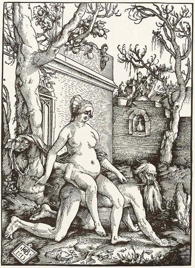 Aristoteles und Phyllis von Hans Baldung Grien