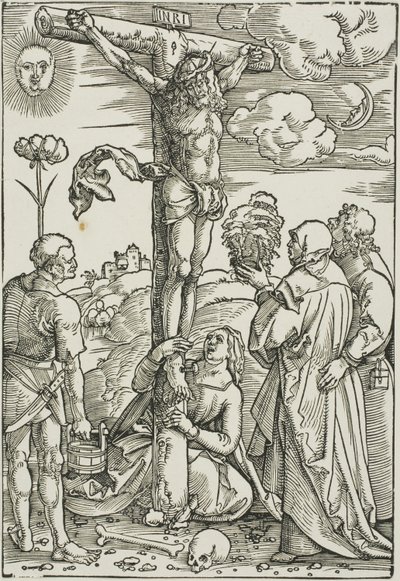 Christus am Kreuz mit Maria, Johannes, der Magdalena und Stephanus von Hans Baldung Grien