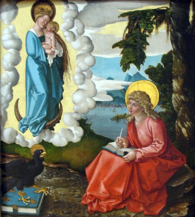 Der heilige Johannes der Evangelist auf Patmos von Hans Baldung Grien