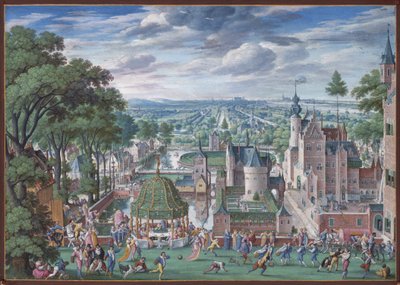 Parklandschaft mit Schloss von Hans Bol